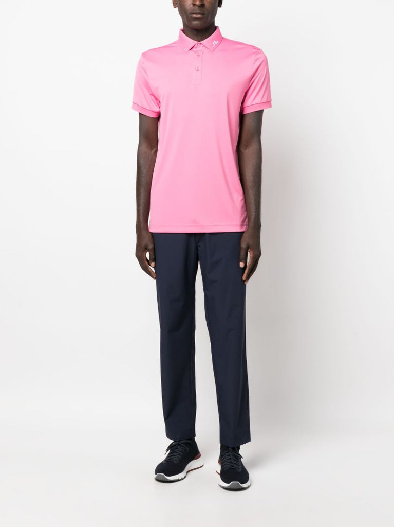 Pink Kv Logo Print Polo Shirt