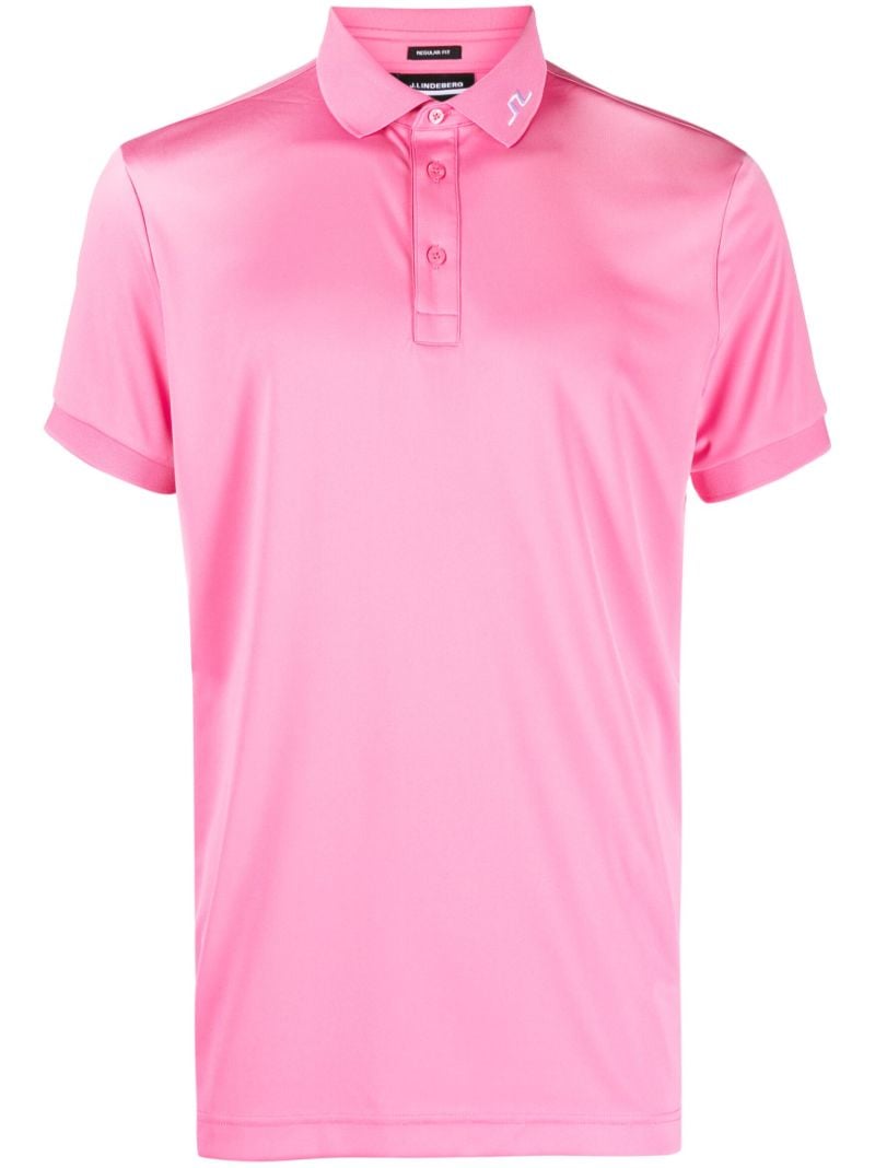 Pink Kv Logo Print Polo Shirt