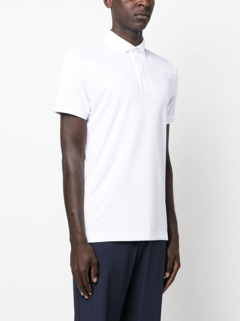White Kv Logo Print Polo Shirt
