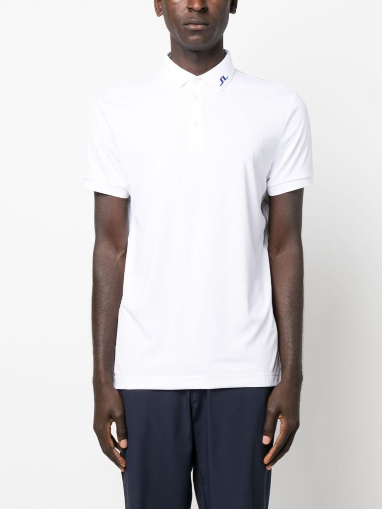 White Kv Logo Print Polo Shirt