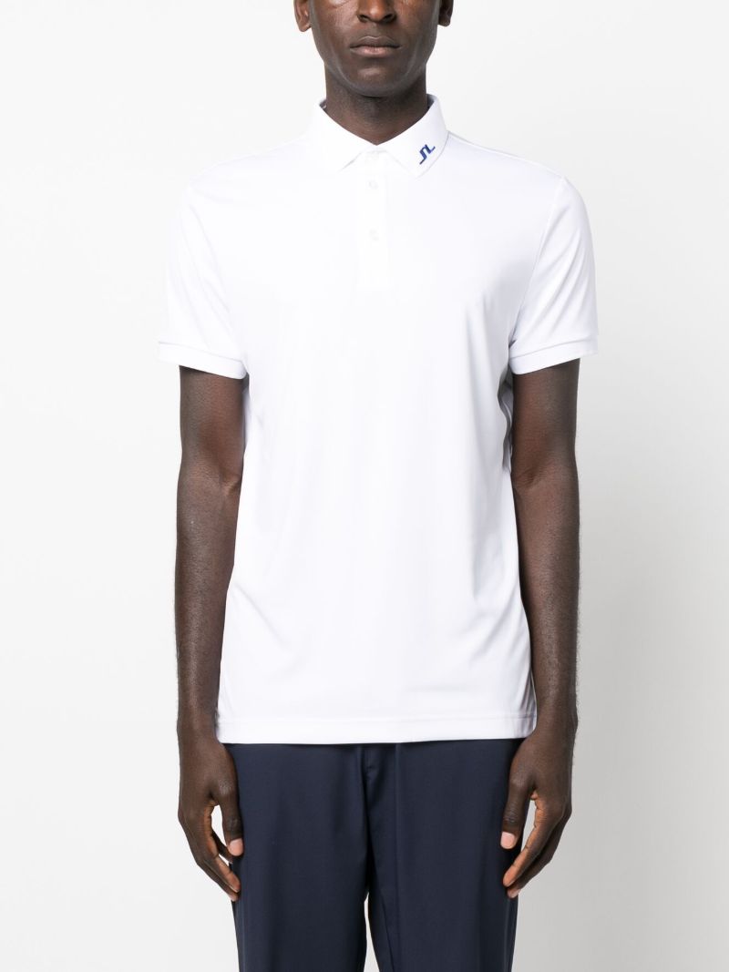 White Kv Logo Print Polo Shirt