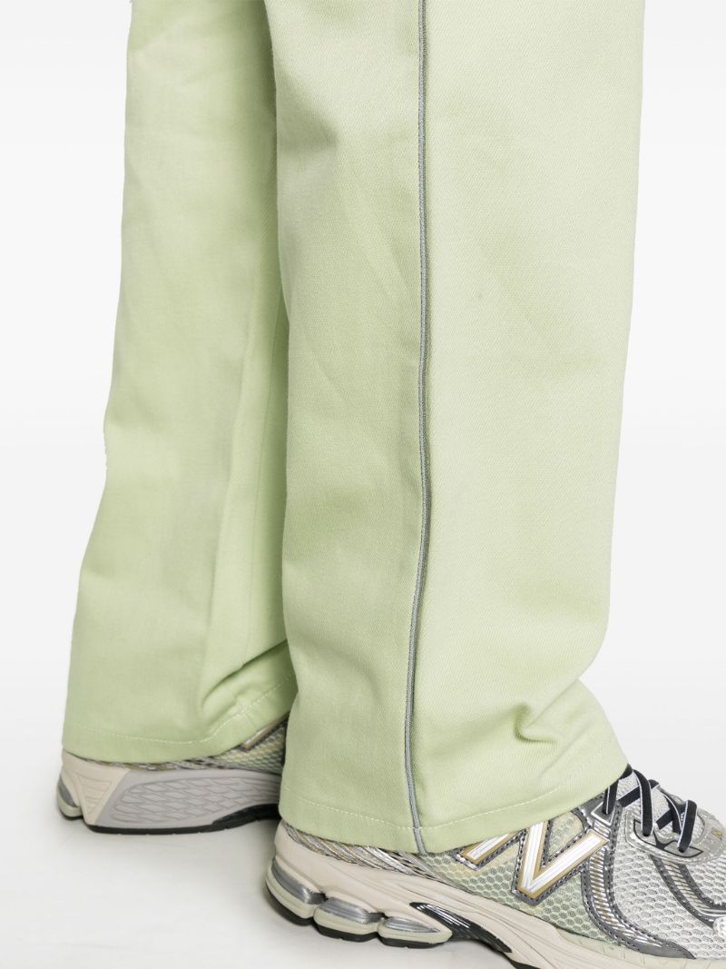Green Straight-leg Trousers