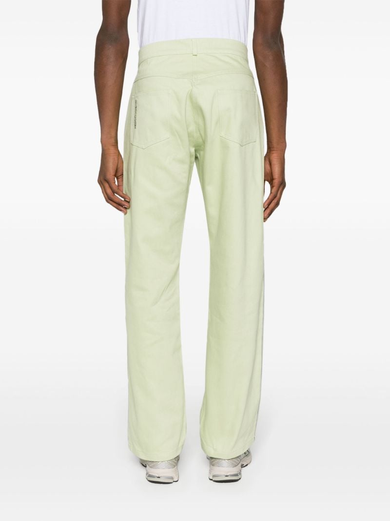 Green Straight-leg Trousers