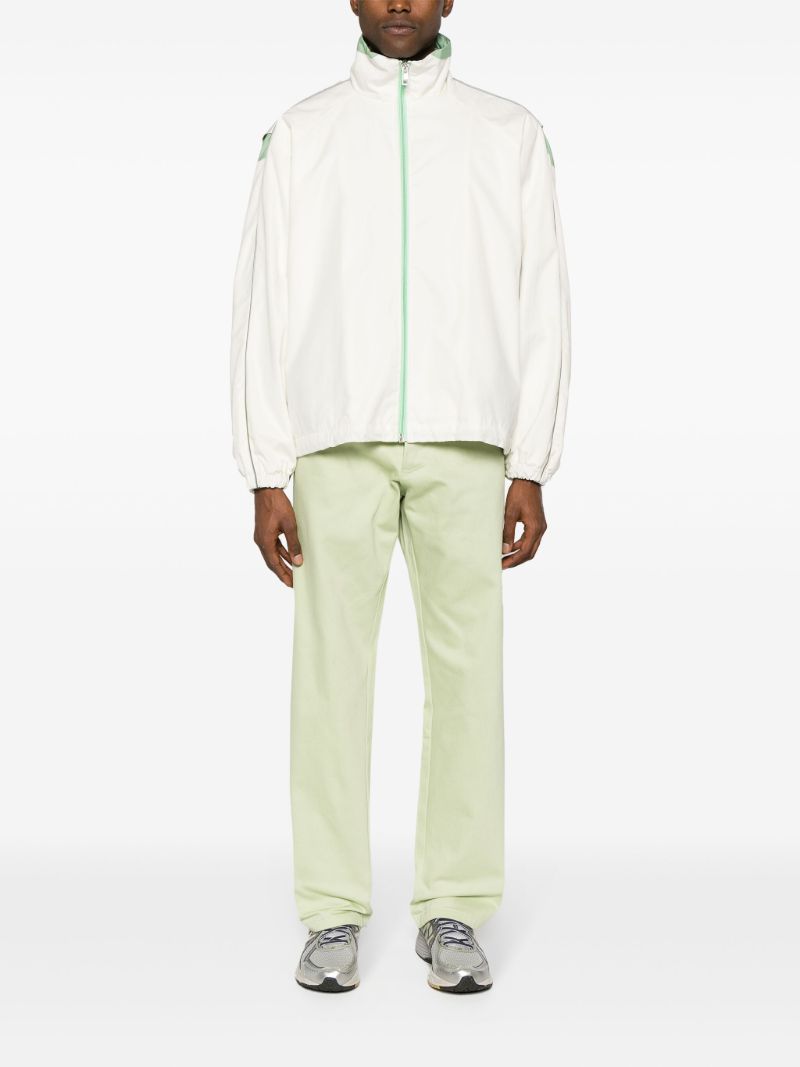 Green Straight-leg Trousers