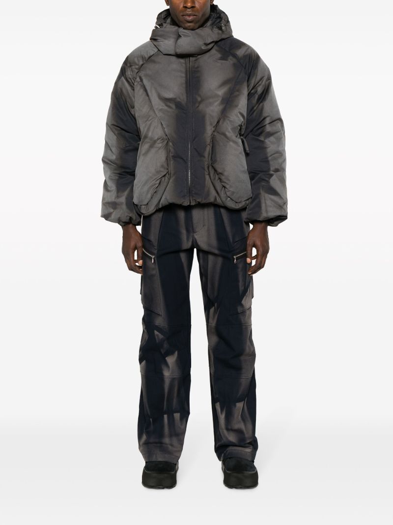 Blue Sunbleached Straight-leg Trousers