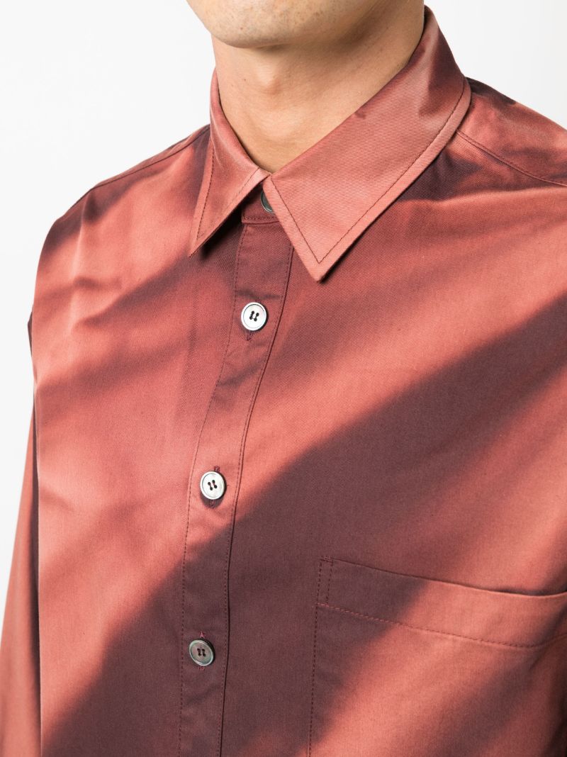 Red Sun Bleached Cotton Shirt