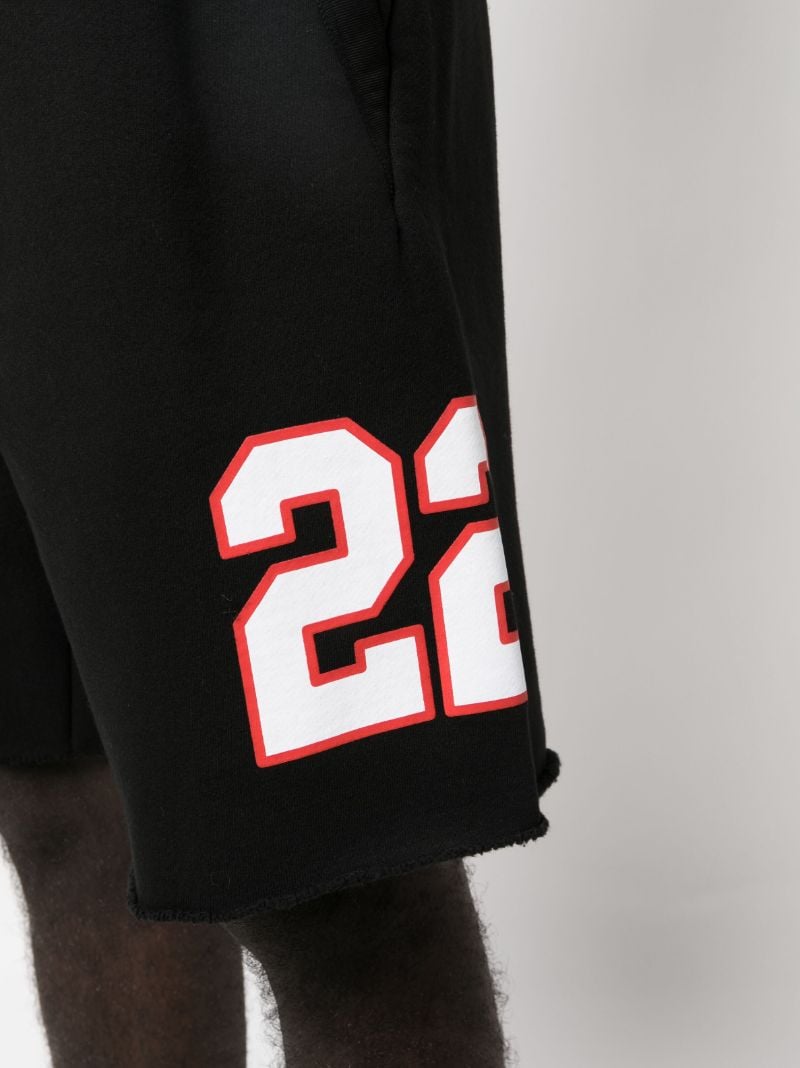 Black Oversized 22 Track Shorts