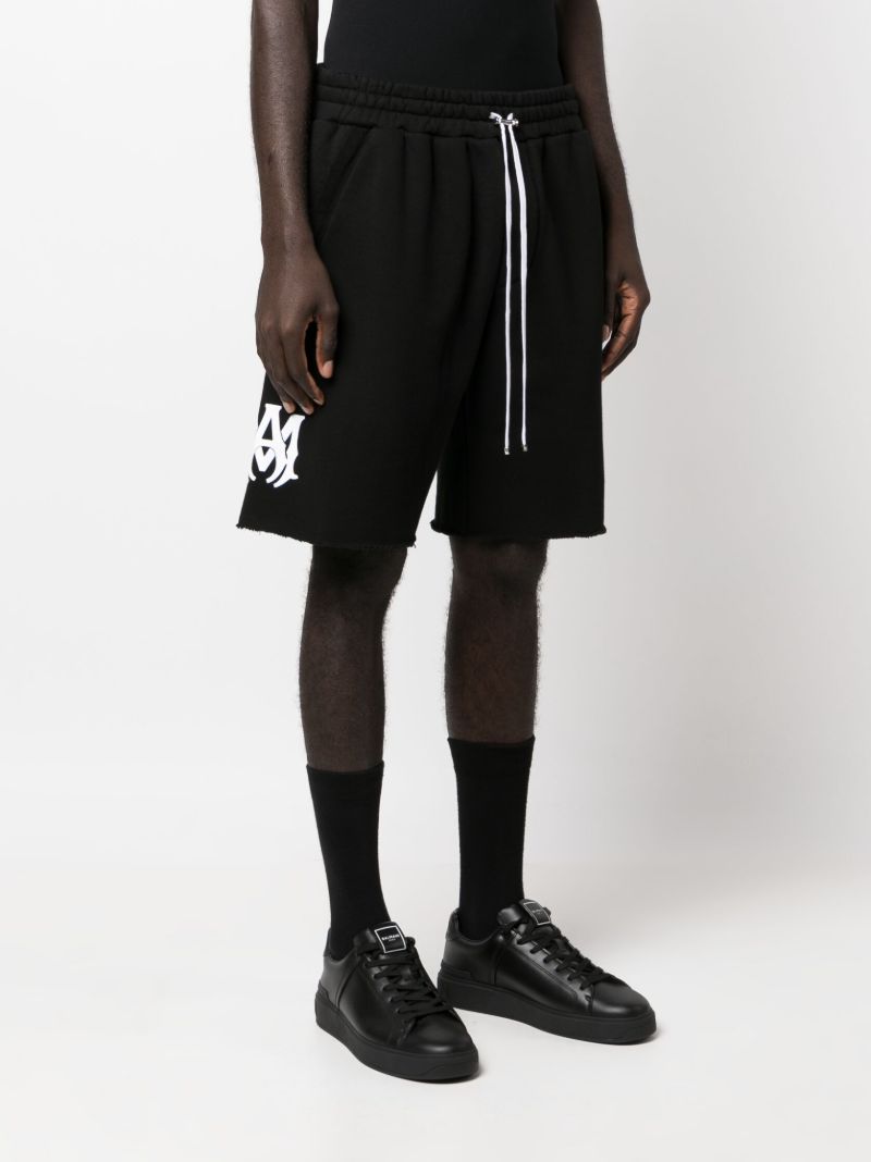 Black Oversized 22 Track Shorts