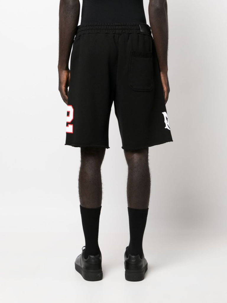 Black Oversized 22 Track Shorts