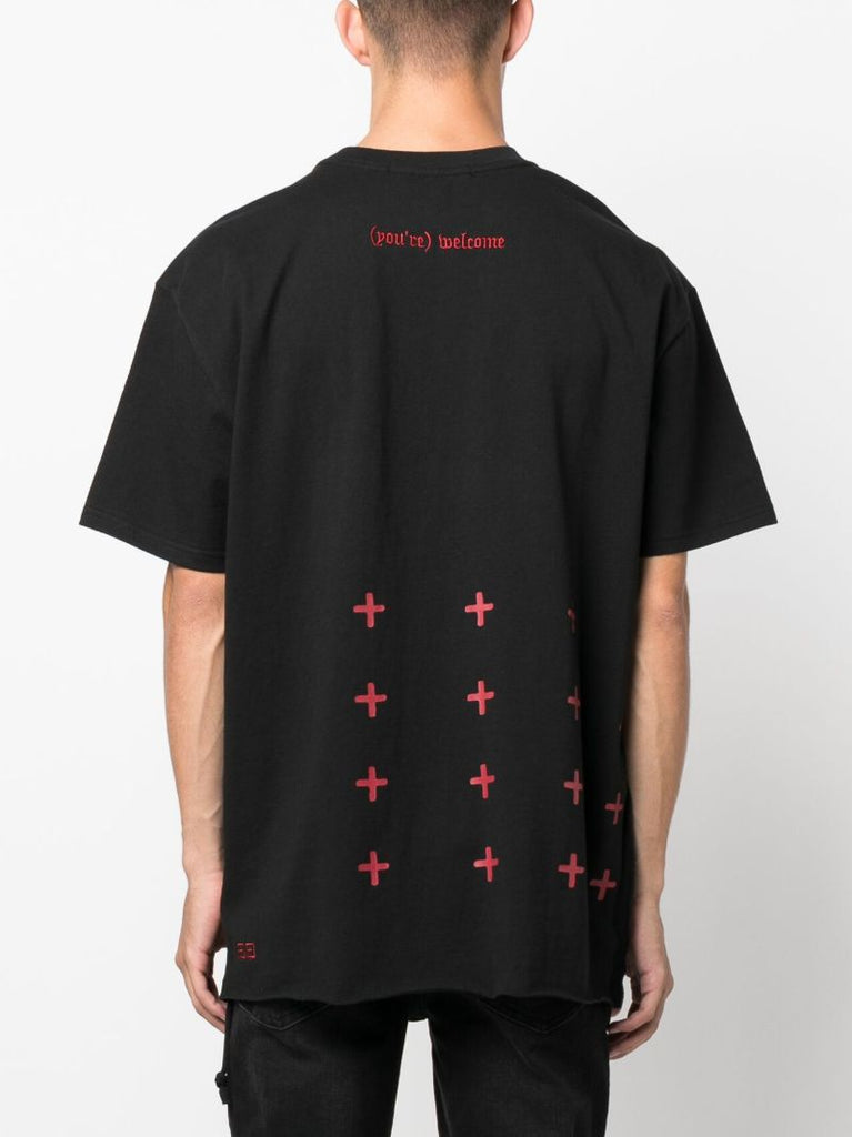 Black Graphic Print T-shirt