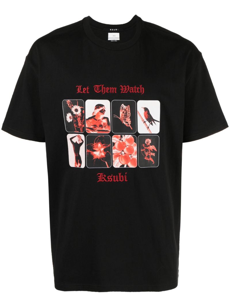 Black Graphic Print T-shirt