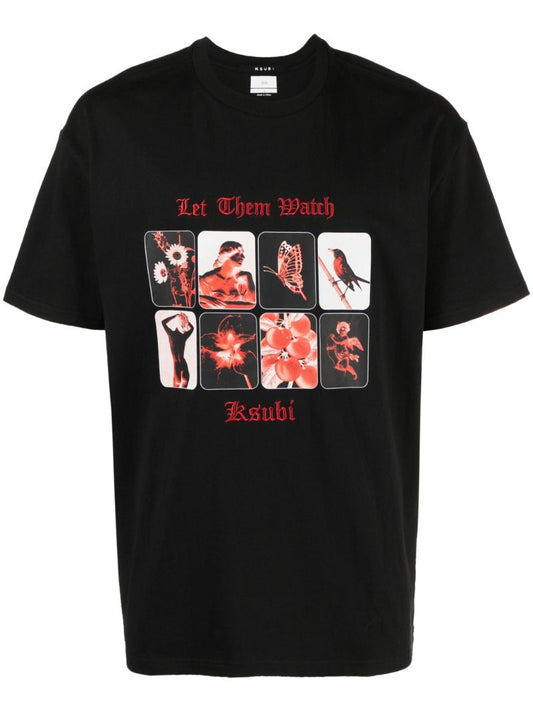 Black Graphic Print T-shirt