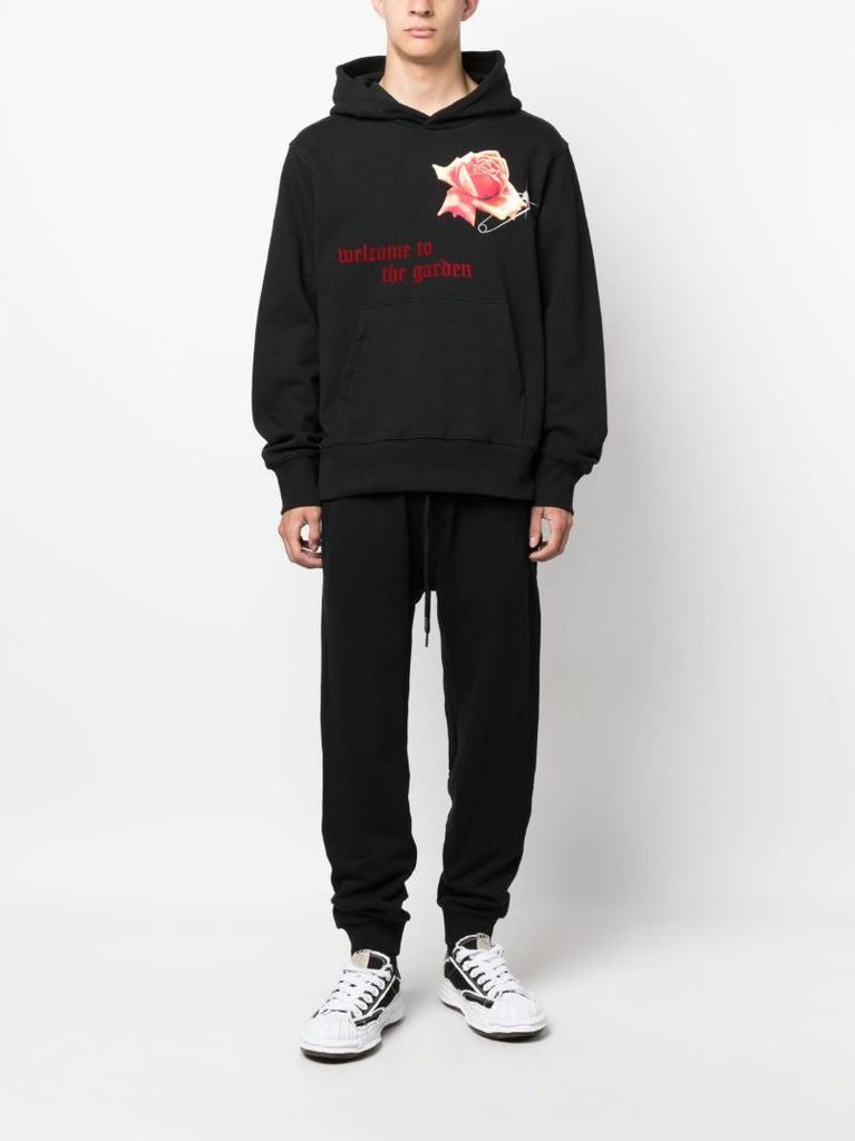 Black Drawstring Track Pants