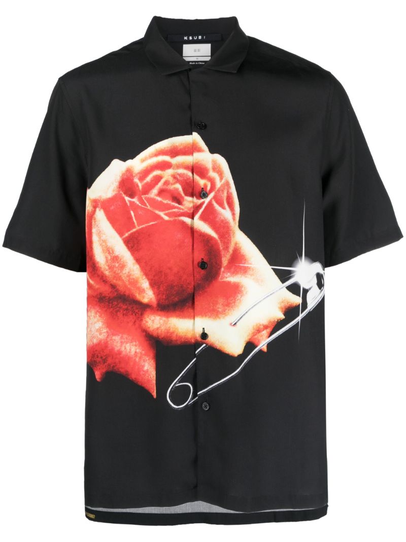 Black Graphic Print Shirt