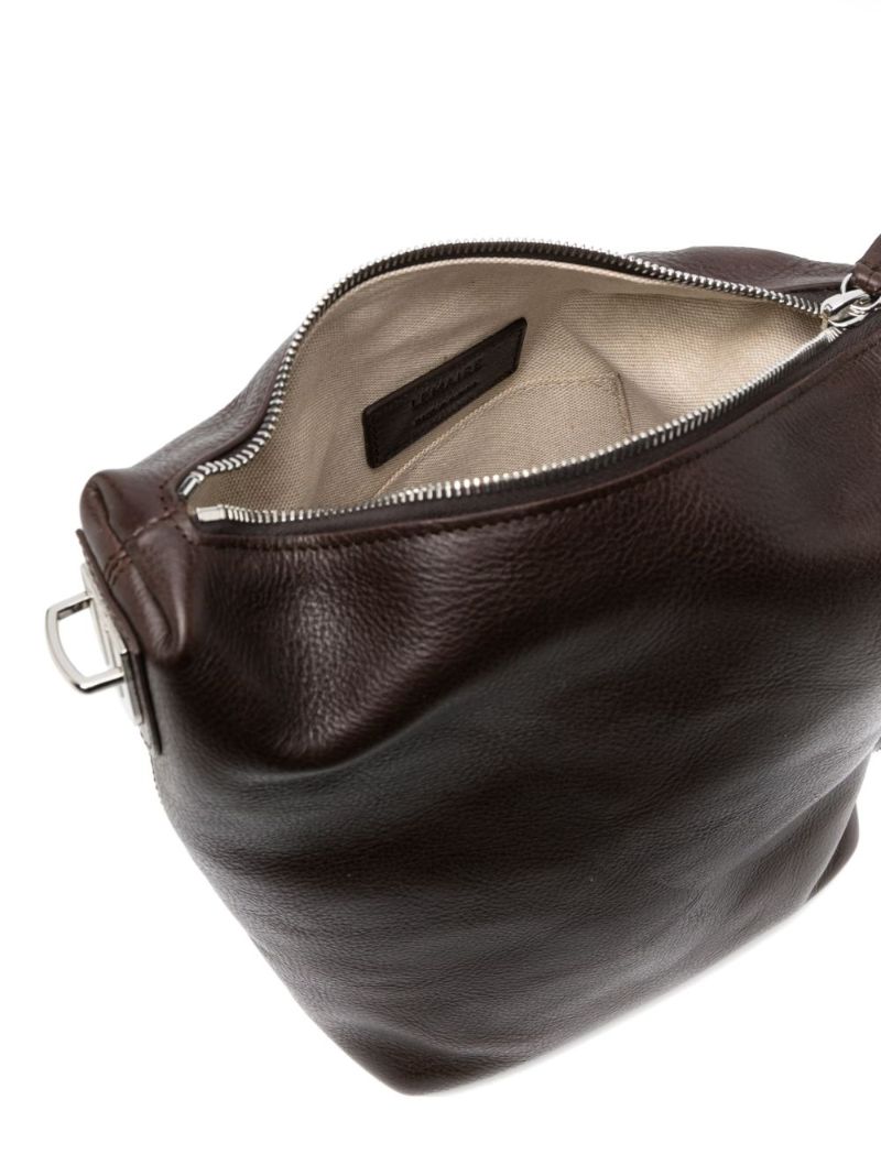 Brown Case Leather Cross Body Bag