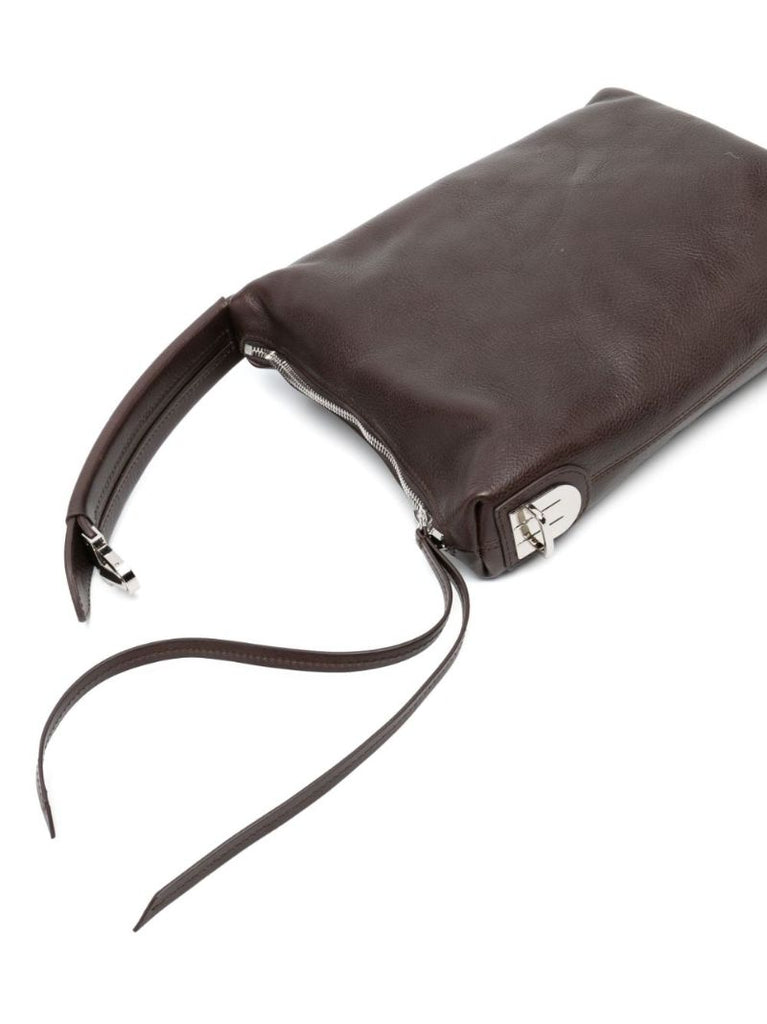 Brown Case Leather Cross Body Bag