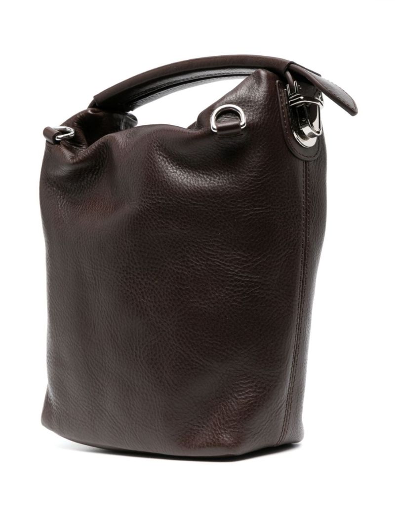 Brown Case Leather Cross Body Bag