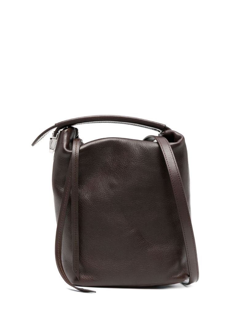 Brown Case Leather Cross Body Bag