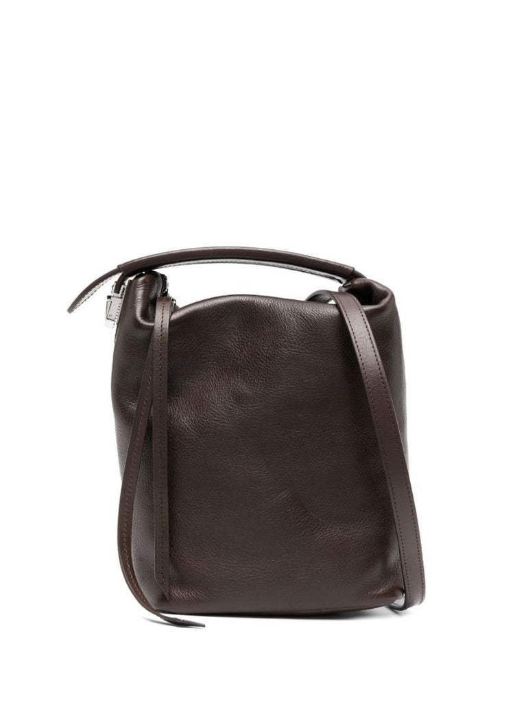 Brown Case Leather Cross Body Bag