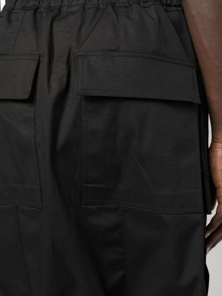 Black Drop-crotch Shorts
