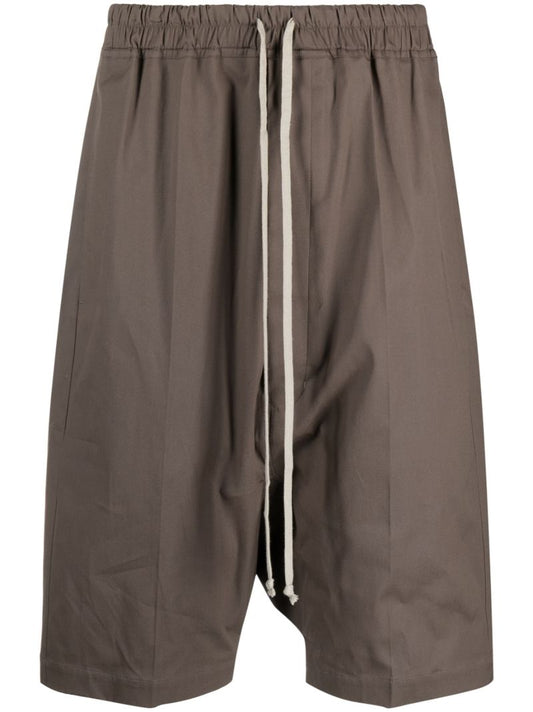 Brown Pods Drawstring Shorts