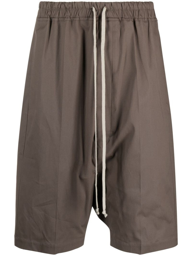 Brown Pods Drawstring Shorts