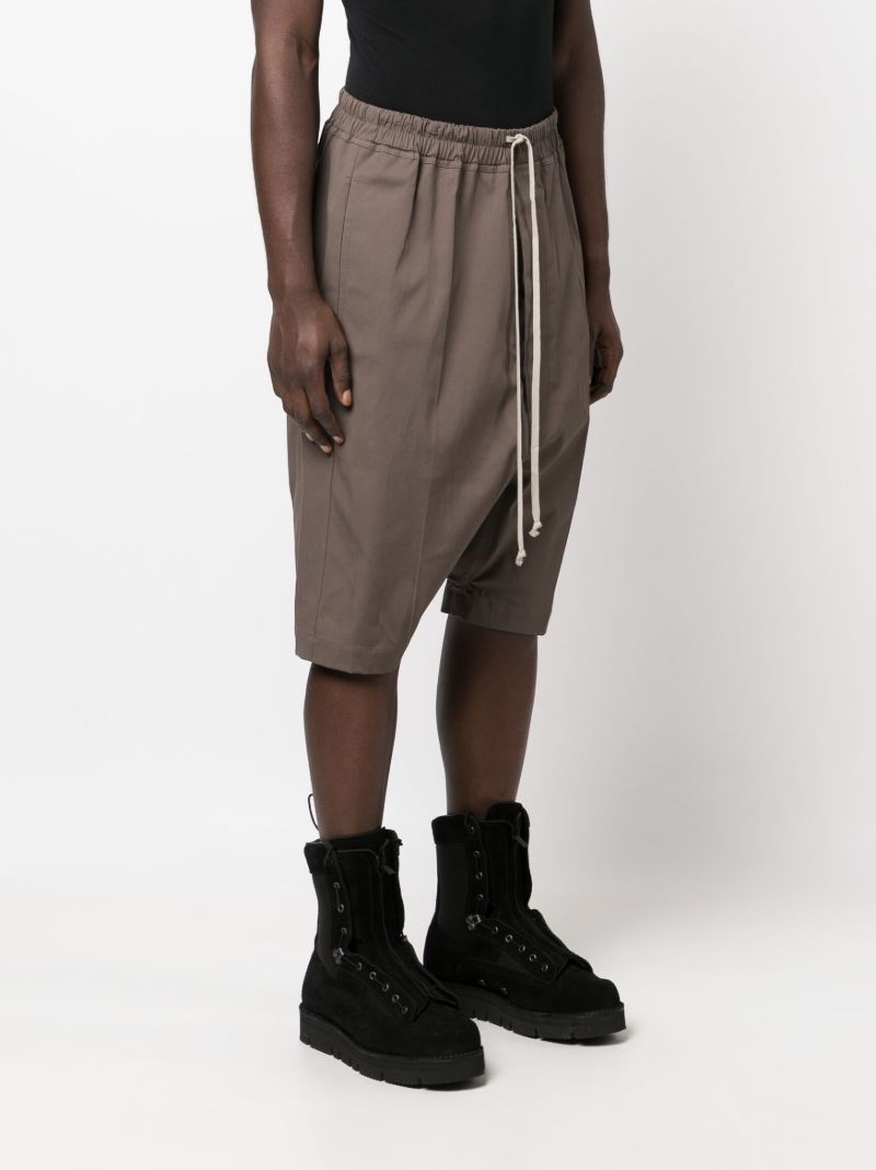 Brown Pods Drawstring Shorts