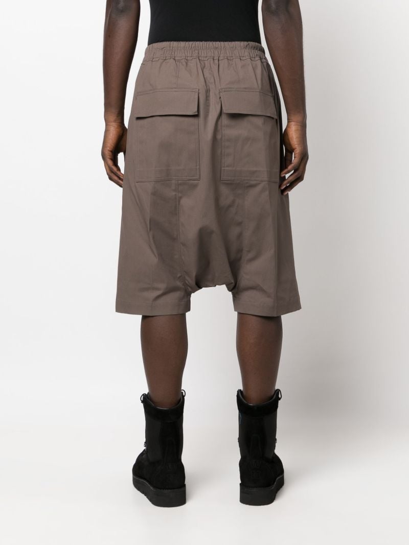 Brown Pods Drawstring Shorts