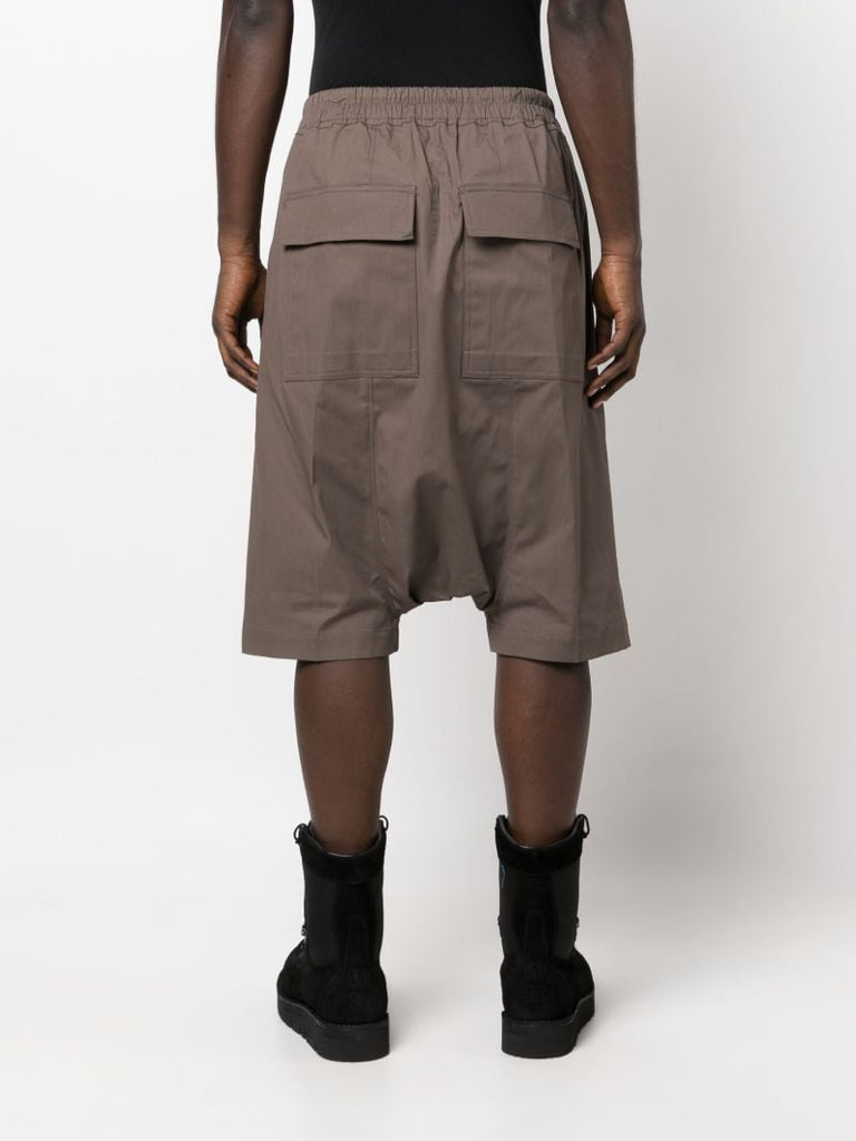 Brown Pods Drawstring Shorts
