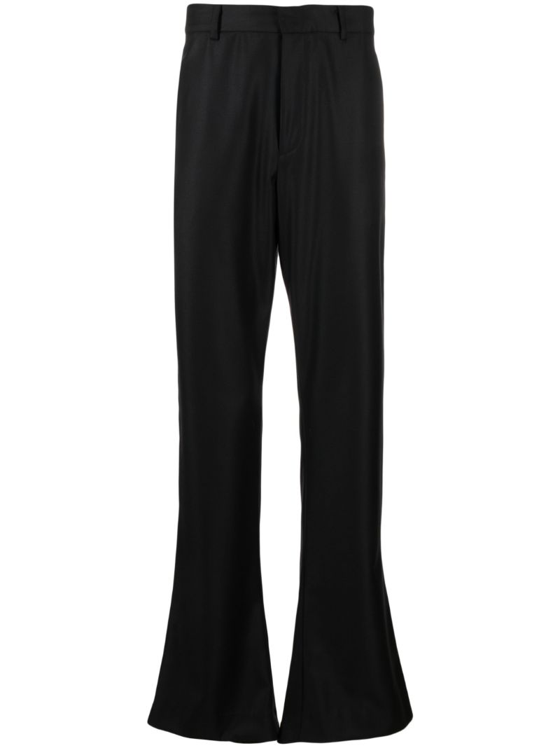 Black Wool Tailored Trousers