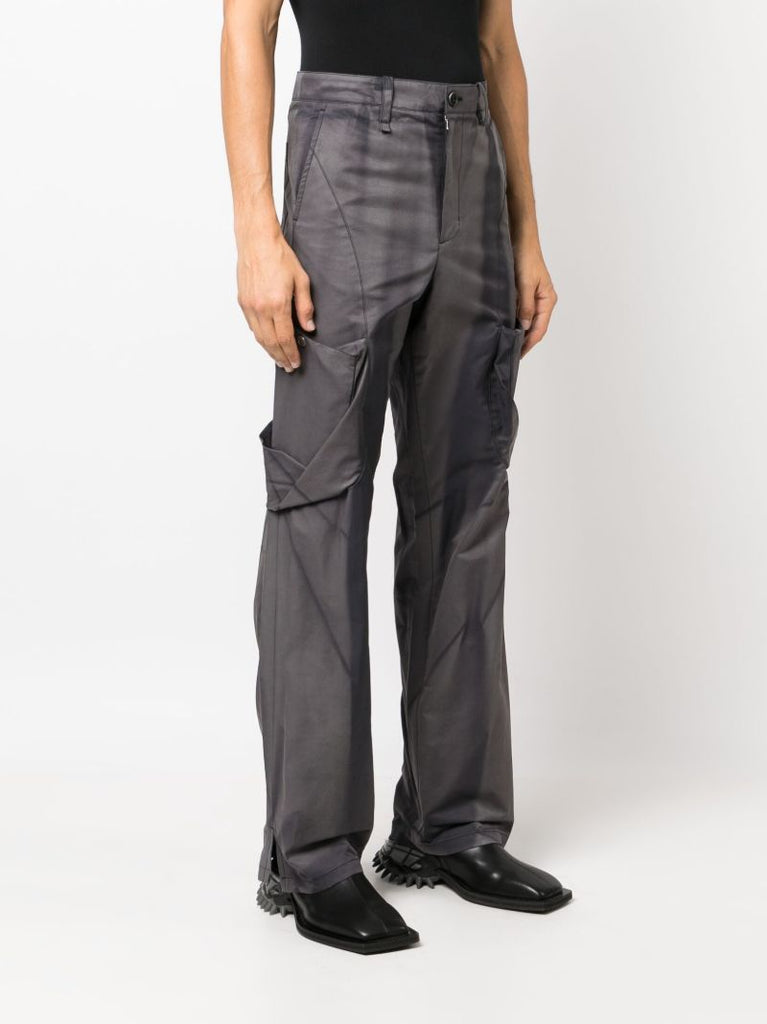 Grey Sun-bleached Twisted Trousers