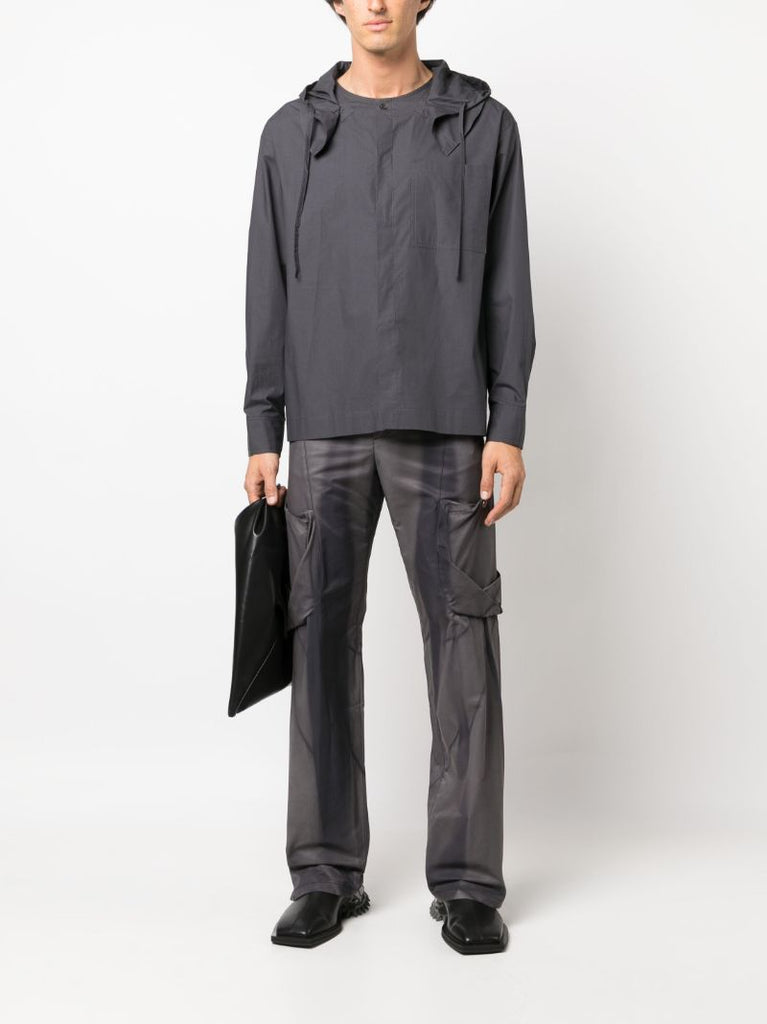 Grey Sun-bleached Twisted Trousers