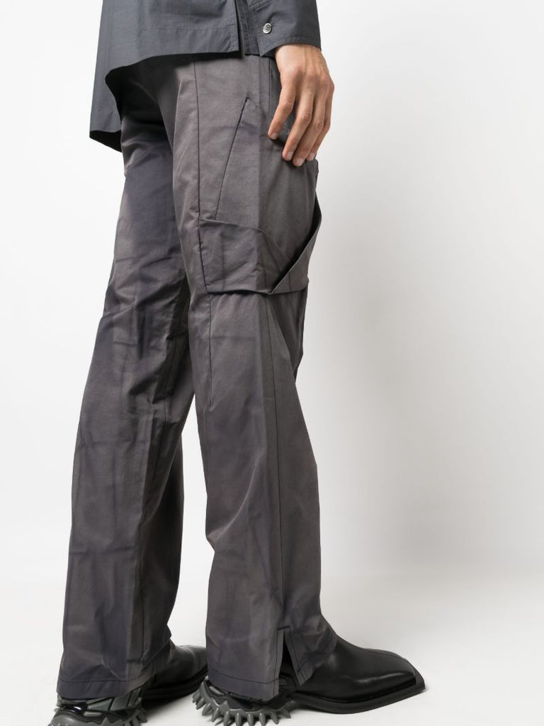 Grey Sun-bleached Twisted Trousers