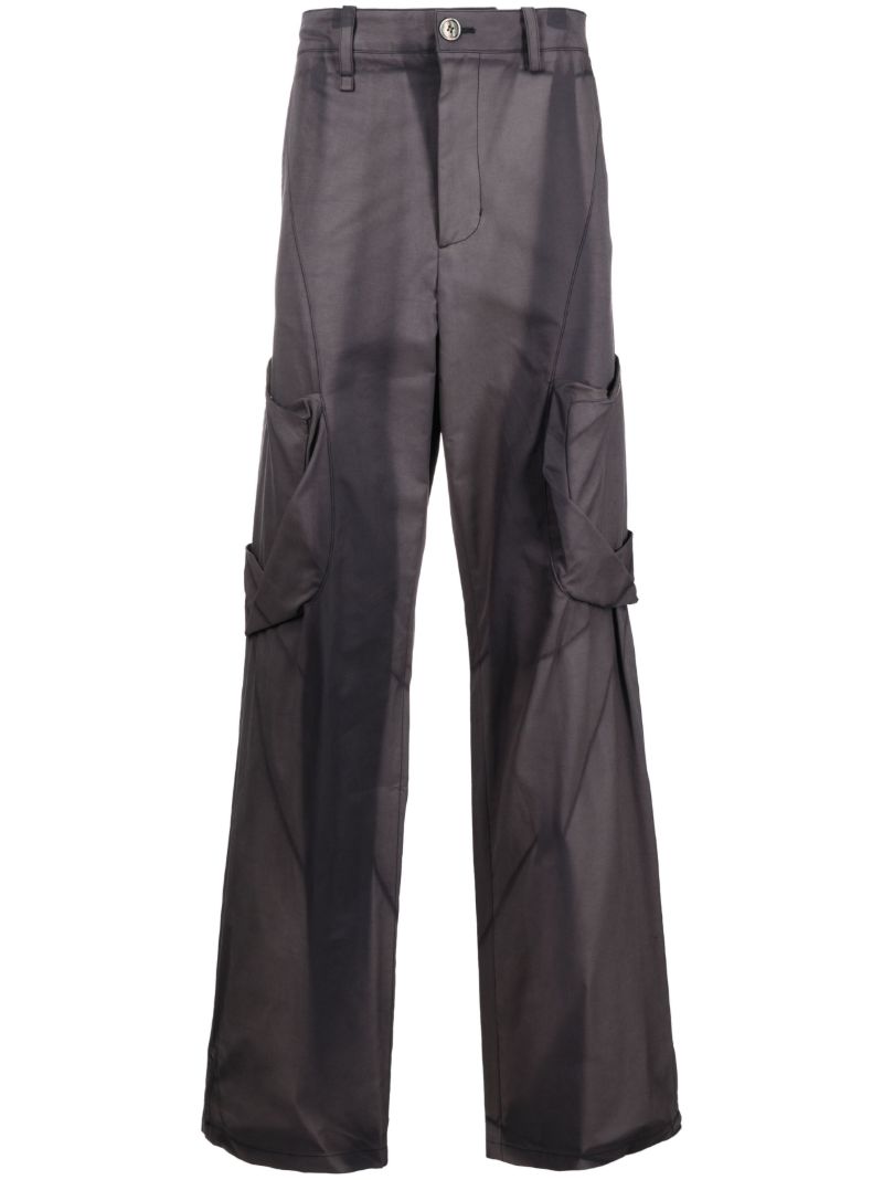 Grey Sun-bleached Twisted Trousers
