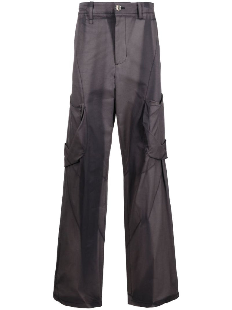 Grey Sun-bleached Twisted Trousers