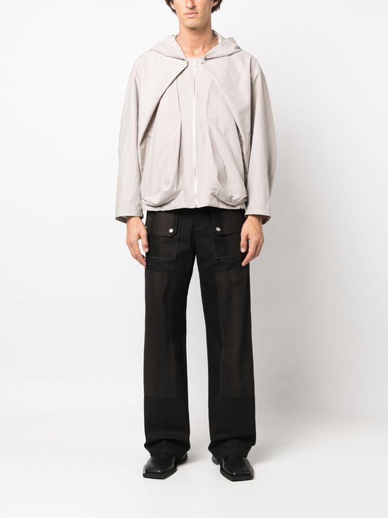 Black Double-knee Cotton Trousers
