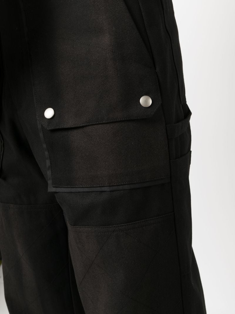 Black Double-knee Cotton Trousers