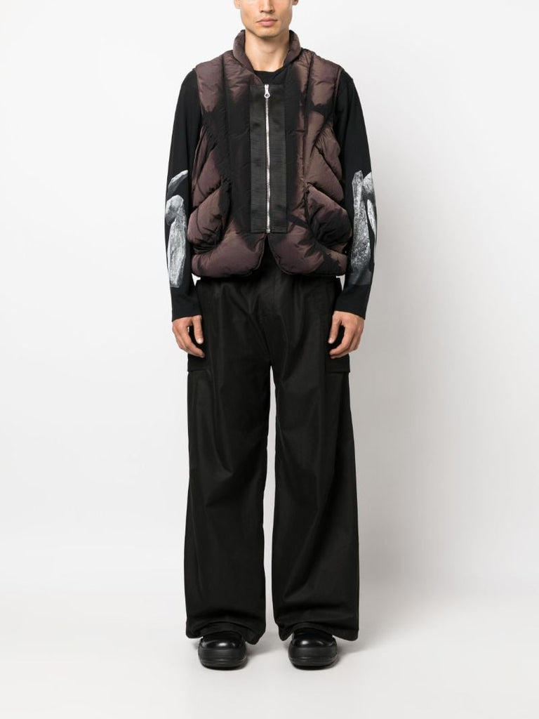 Black Sunbleached Down Gilet