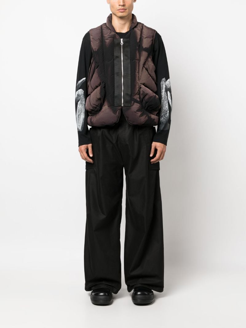 Black Sunbleached Down Gilet