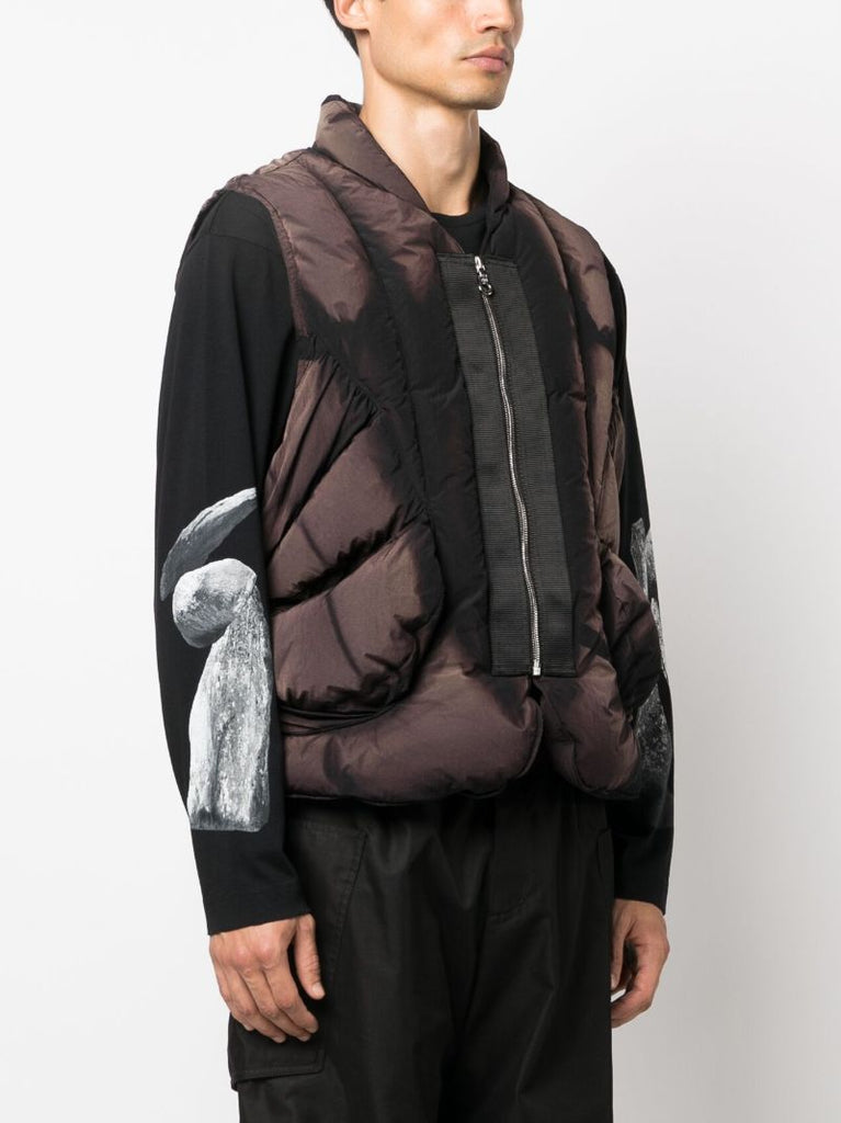 Black Sunbleached Down Gilet