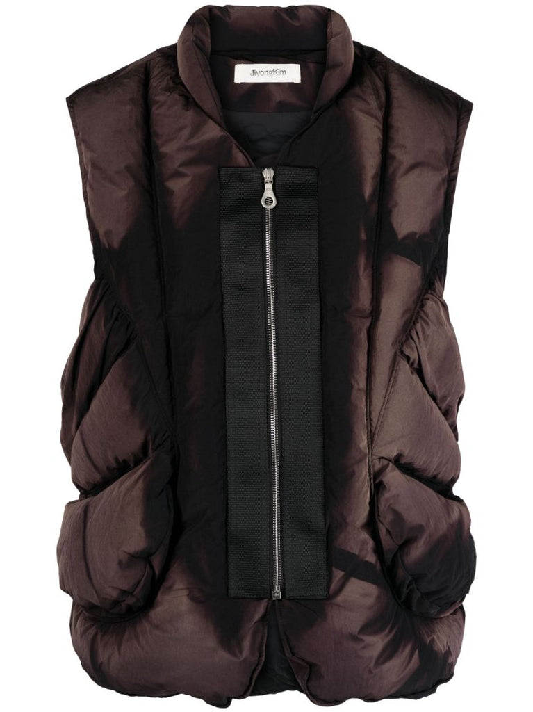 Black Sunbleached Down Gilet