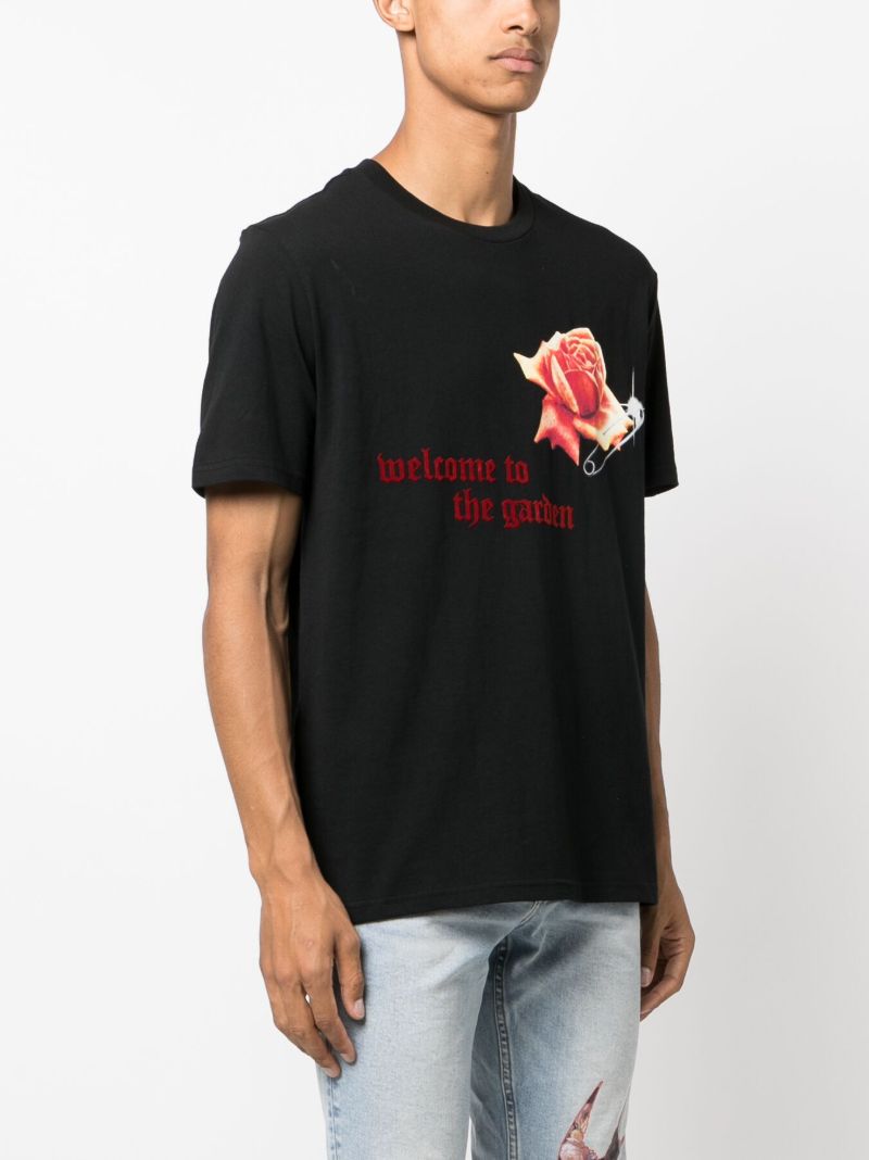 Black Rose Garden Kash Cotton T-shirt