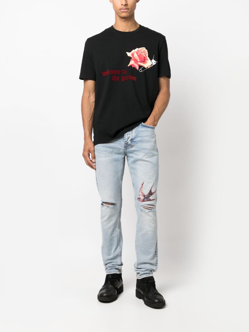 Black Rose Garden Kash Cotton T-shirt