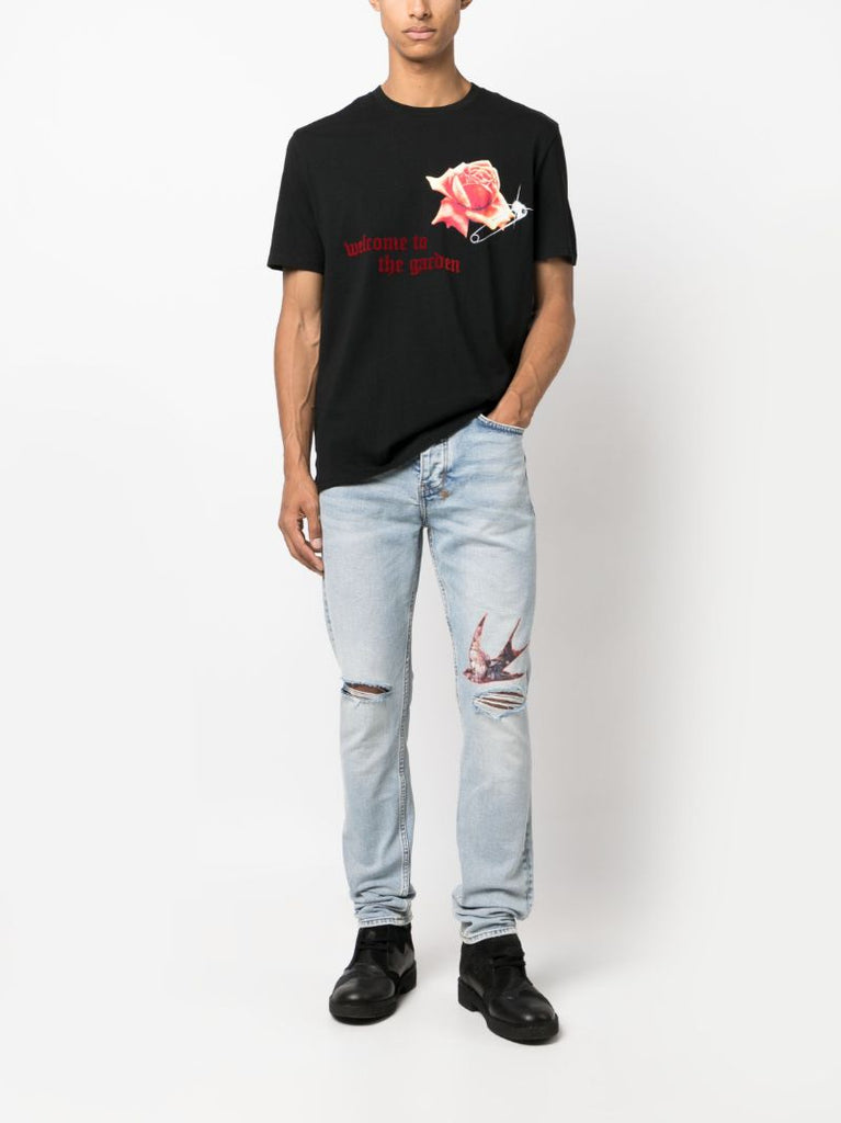 Black Rose Garden Kash Cotton T-shirt
