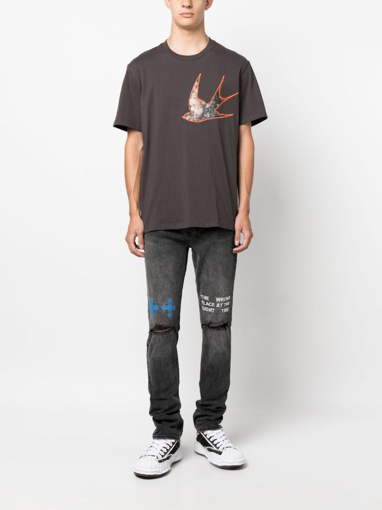 Black Graphic Print T-shirt