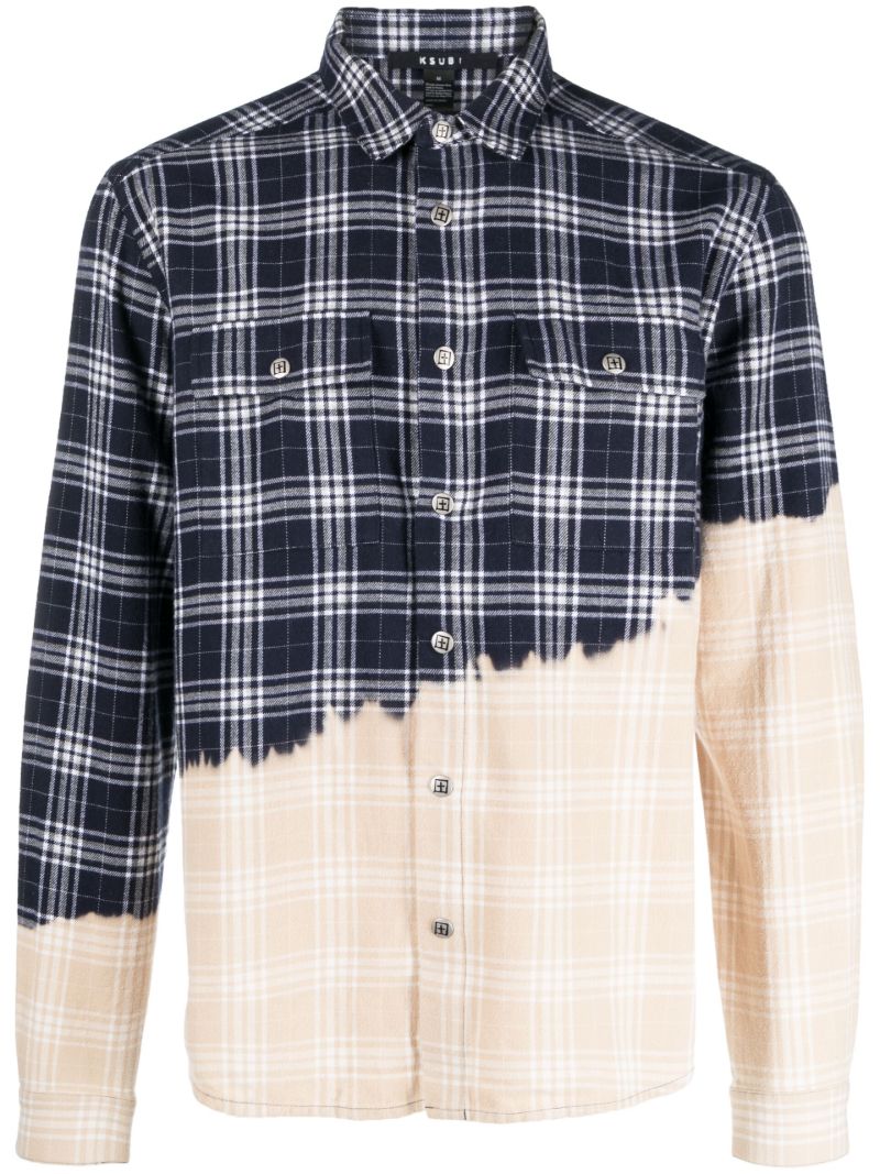Blue Paradox Check Cotton Shirt