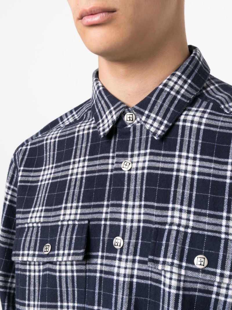 Blue Paradox Check Cotton Shirt