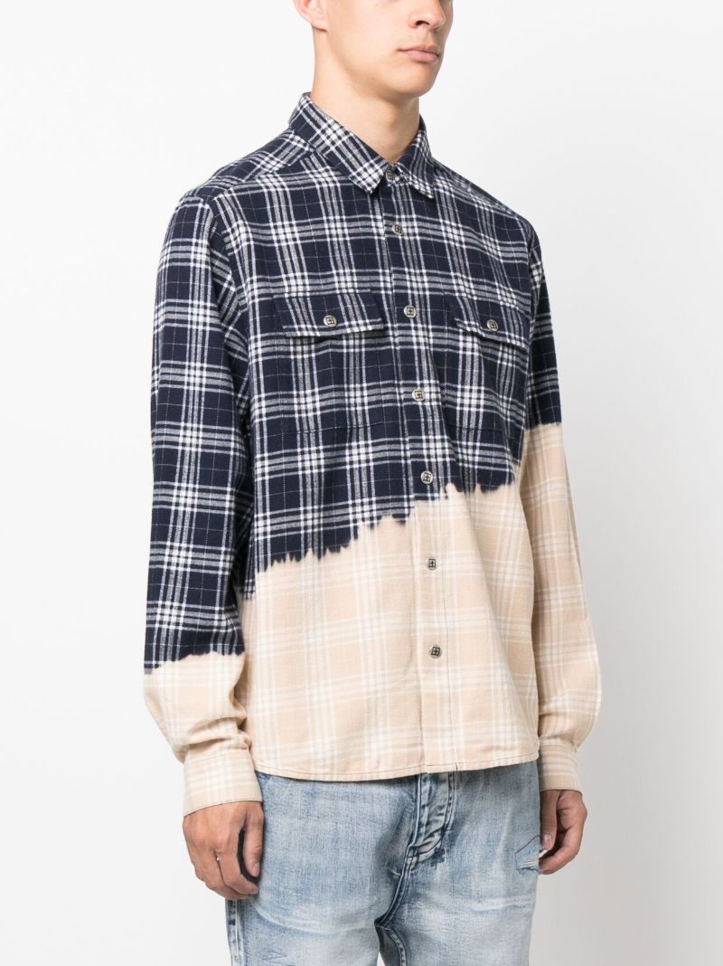 Blue Paradox Check Cotton Shirt