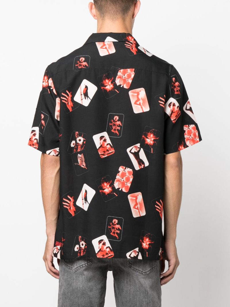 Black Icons Resort Printed Shirt