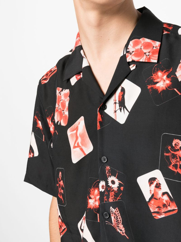 Black Icons Resort Printed Shirt